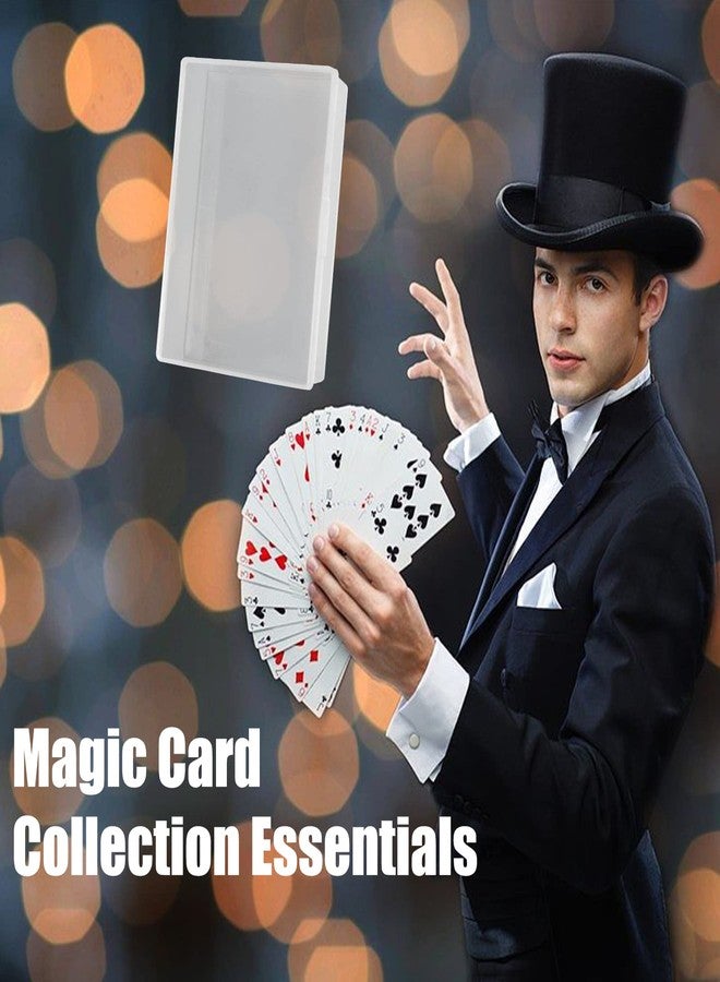 Teqooza Playing Card Case Box, 3.6''x2.6''x0.8'' Deck Plastic Boxes Gaming Card Holder Organizer Empty Snaps Closed Clear Plastic Sort Storage Box, Pack of 2 - Image 5